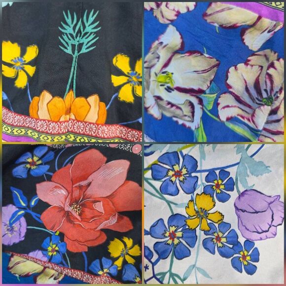 🔹️NWT Johnny Was Silk Cassia Asymmetric Hem Sleeveless Dress Small - Picture 9 of 13